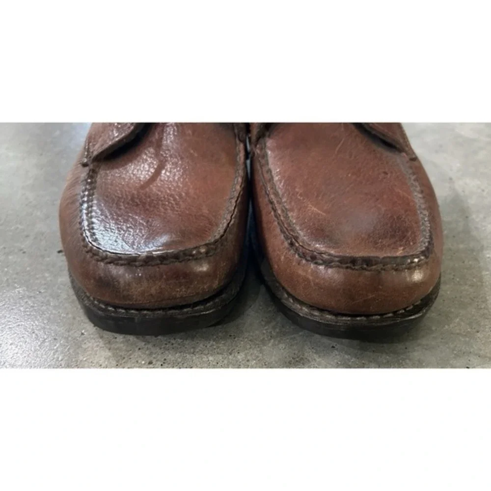 GOKEY Sauvage Bison Leather Mens Size 8.5‎ E Brown Oxford Shoes Loafers